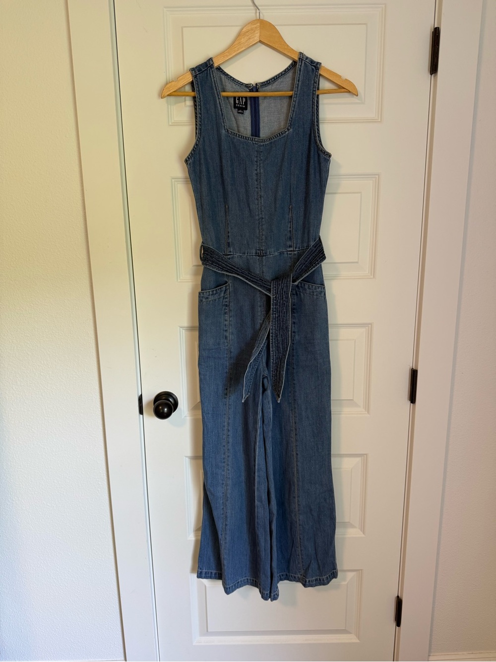 GAP Sleeveless Denim Jumpsuit